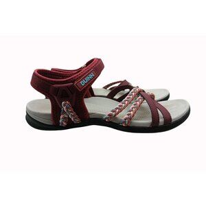 Duinn Womens Multi Strap Sandals Braided Adjustable Size EU 42 USA 11 Comfort